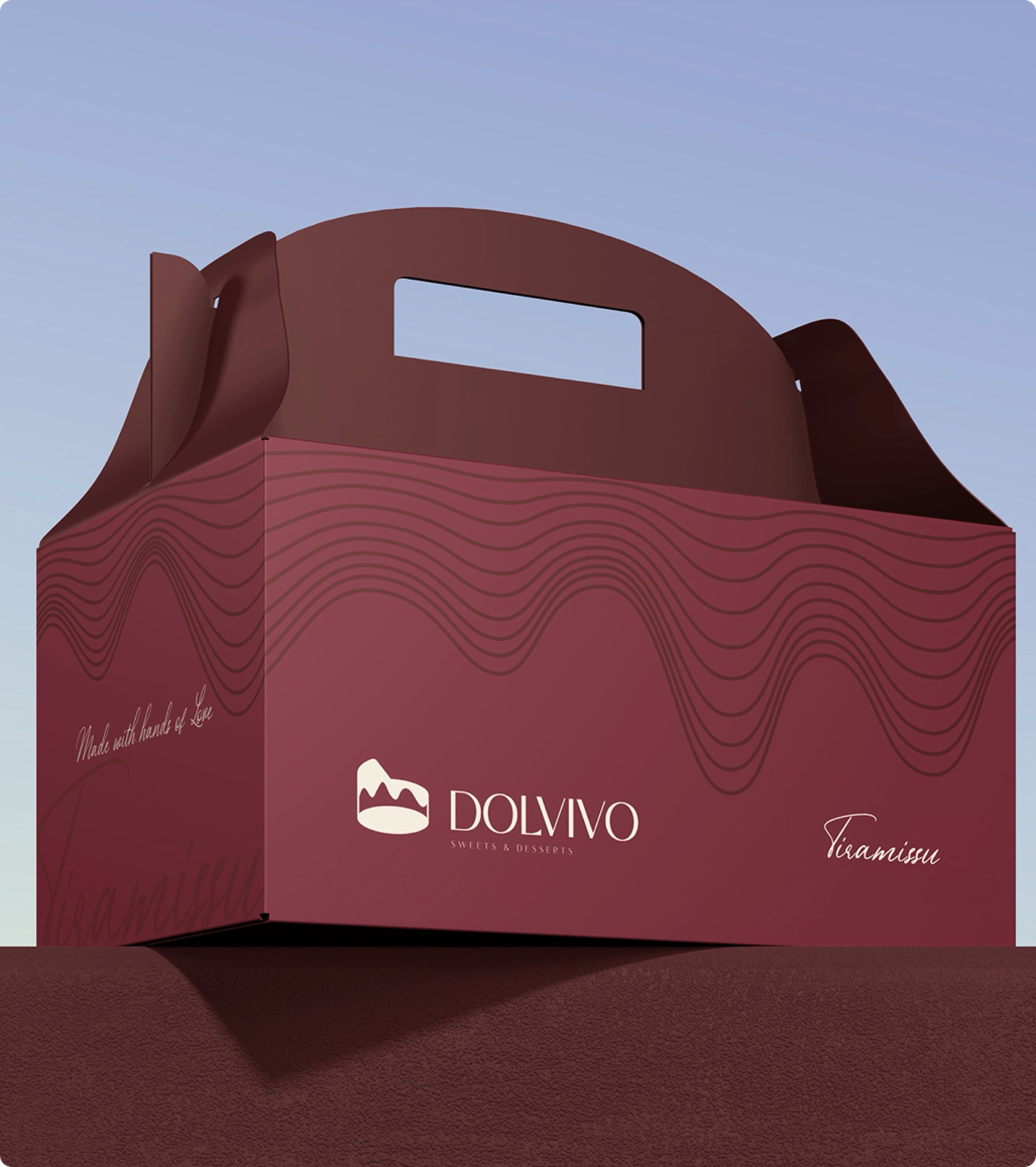 Dolvivo: takeaway carrier — Portfolio visual / Scarlet Royal