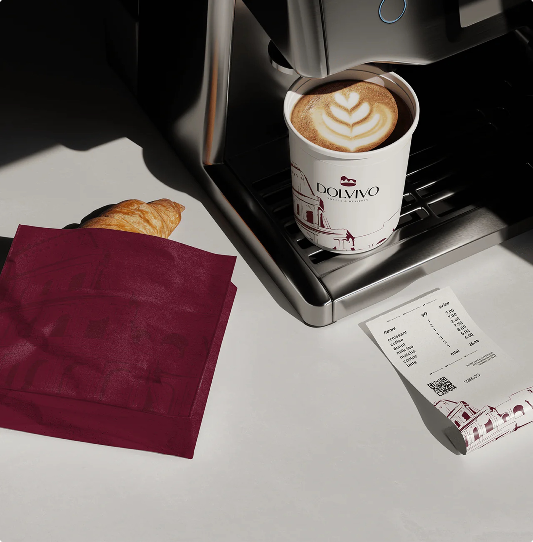 Dolvivo: coffee cup — Portfolio visual / Scarlet Royal